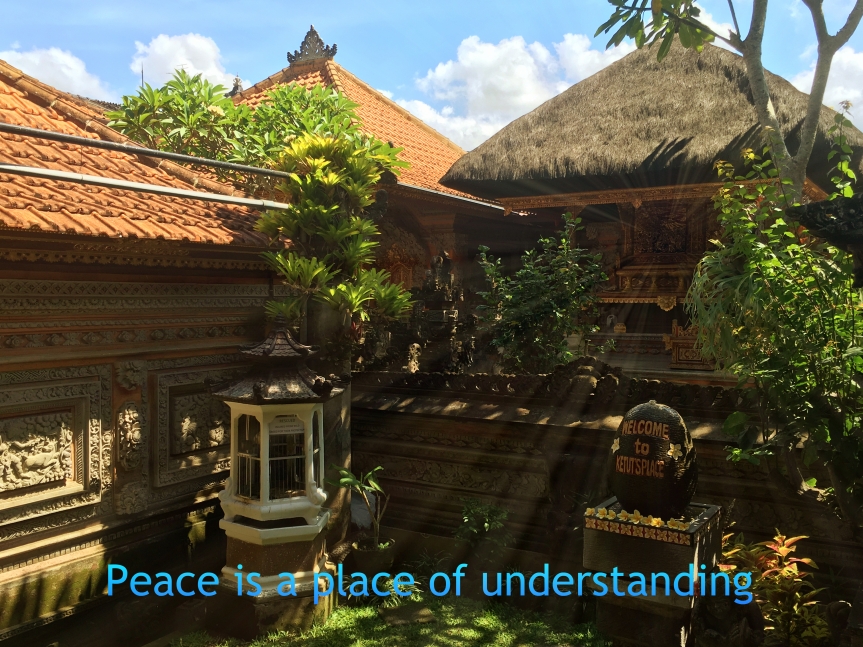 Peace is a place in your mind